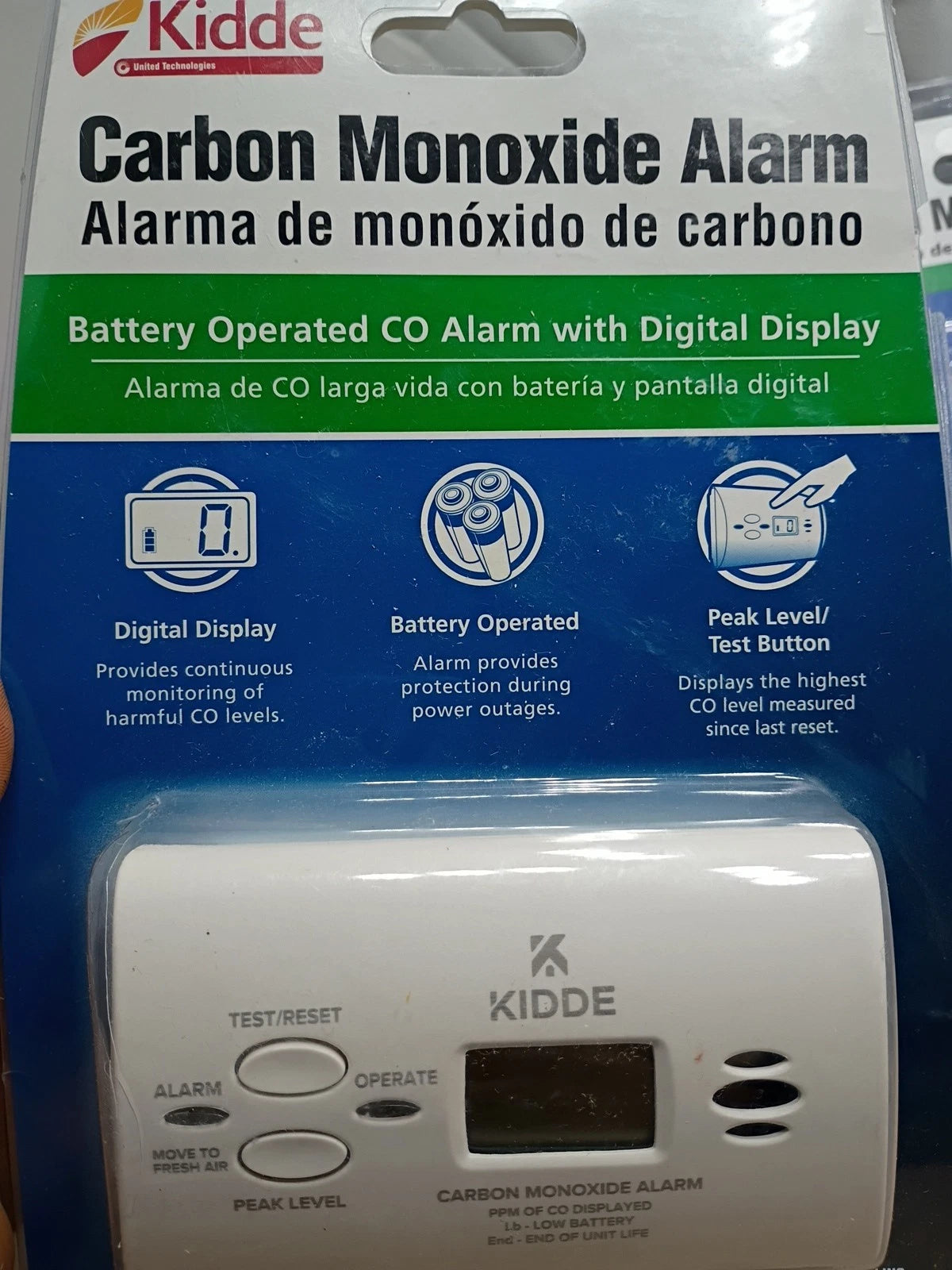2xKidde Carbon Monoxide Alarm with Digital Display KN-COPP-B-LPM | 900-0146-LP W