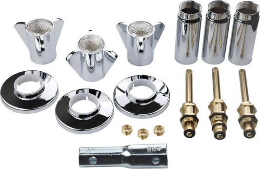 Danco 39620 Tub/Shower 3-Handle Remodeling Trim Kit in Chrome for Sayco