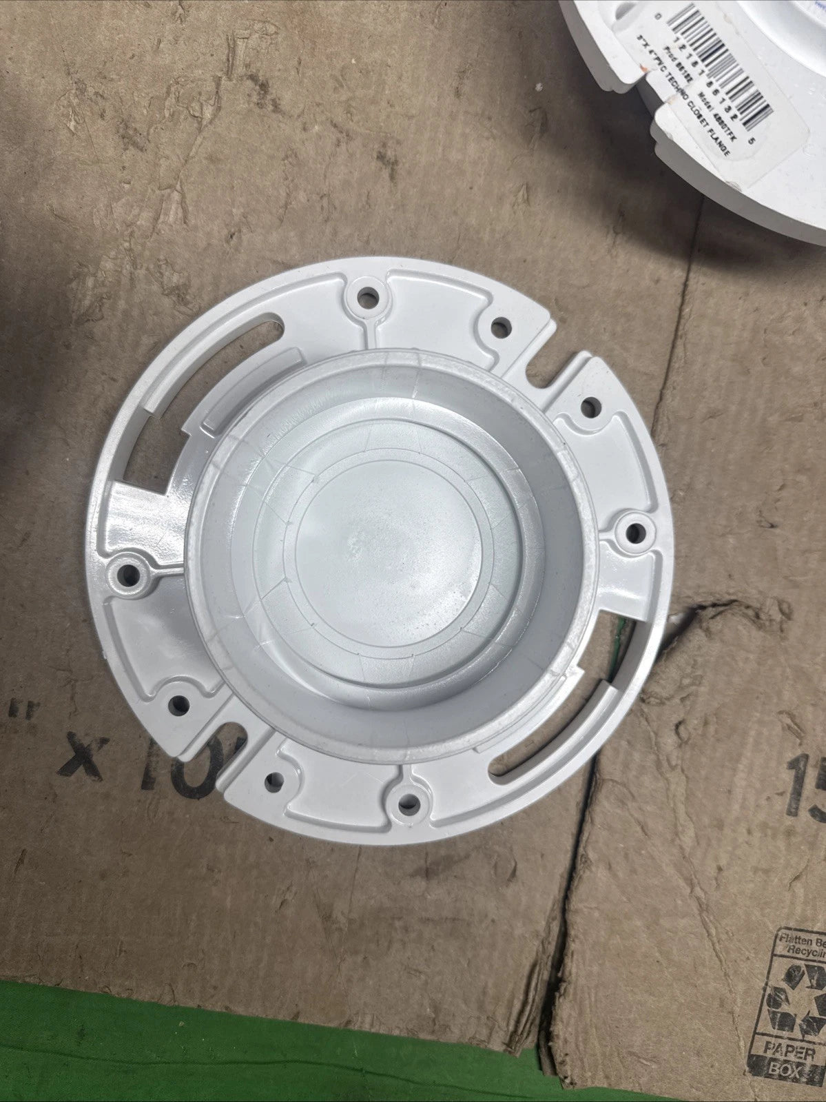 6-PACK IPS 86132 Toilet Knock-out Closet Flange 4"/3" PVC Standard Connection