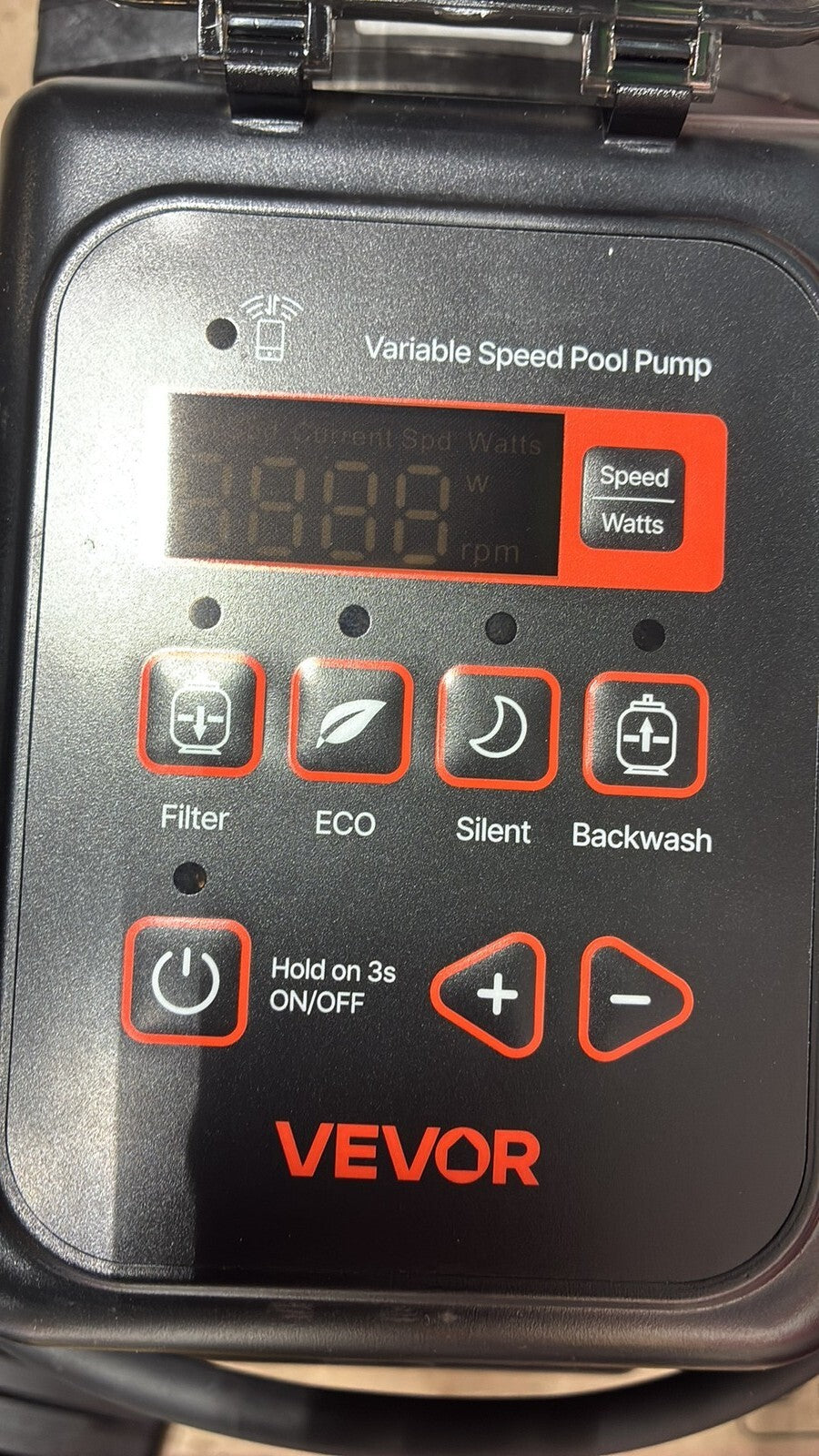 VEVOR Variable Speed Pool Pump 2 HP 220V 145 GPM In/Above Swimming Pool Pump OB