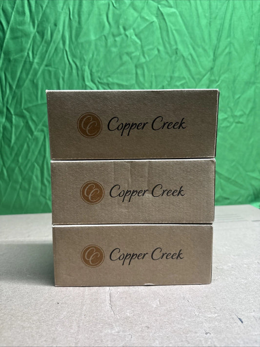 3 Pack Copper Creek Egg Passage Hall/ Closet Door Knob In Tuscan Bronze EK2020TB