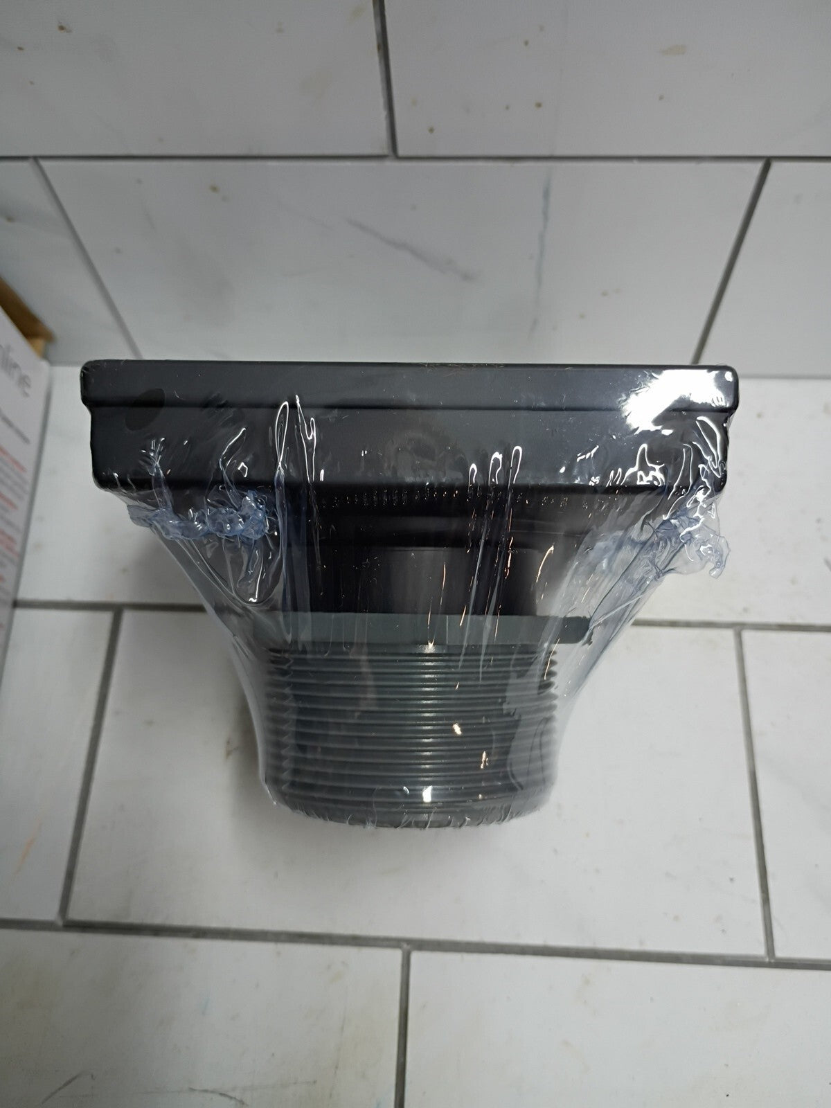 Oatey Designline 4" x 4" Square Matte Black Decorative Shower Drain Grate OB