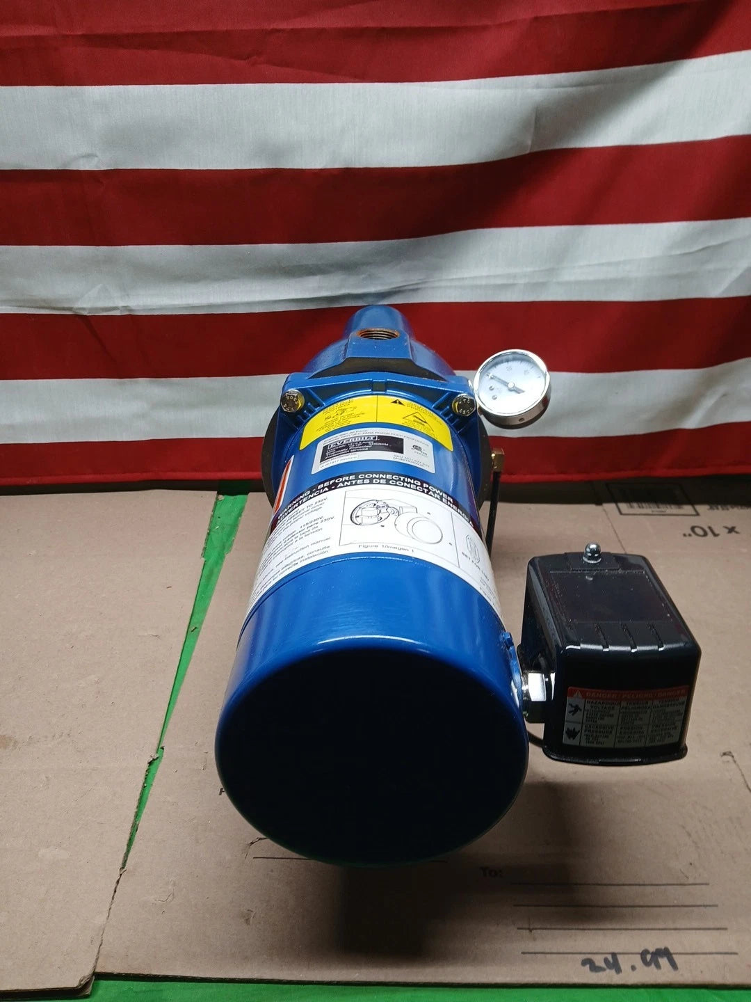 Everbilt Shallow Well Jet Pump Cast Iron 1/2HP HDSWJ5, Used Or For Parts Only