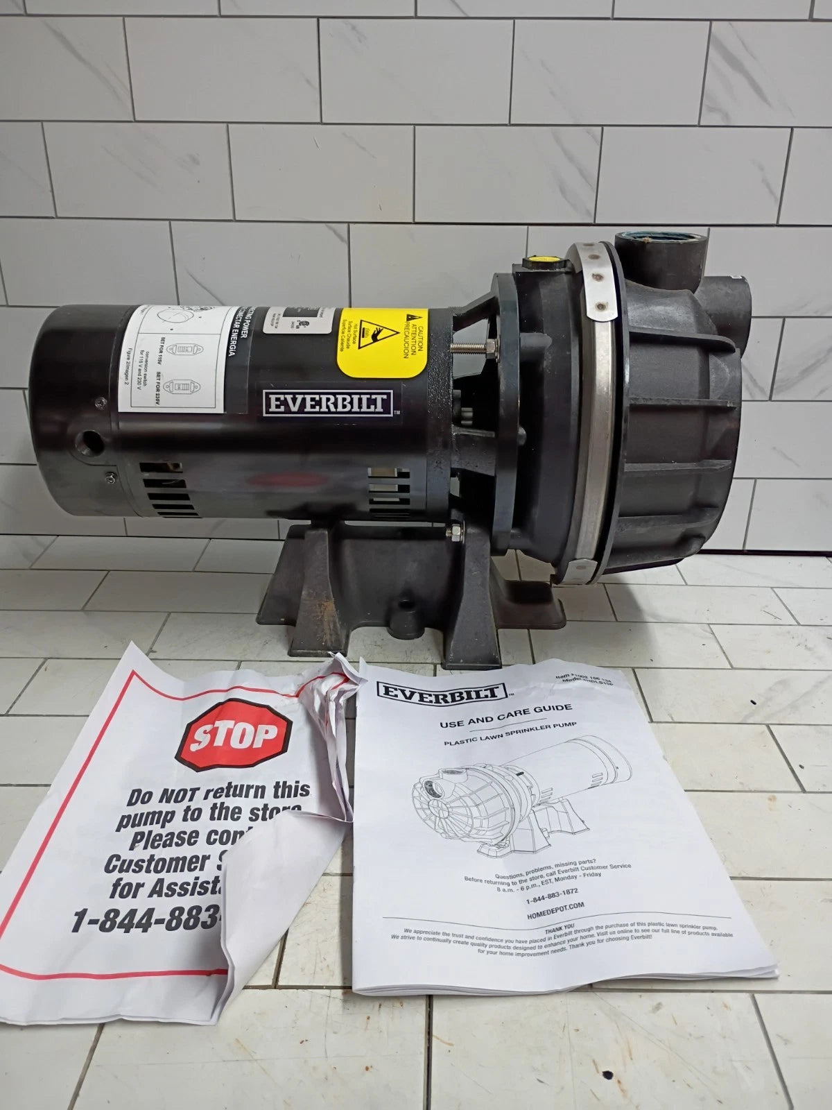 Everbilt Lawn Irrigation Pump Plastic 1-1/2HP HDLS15P Parts Only