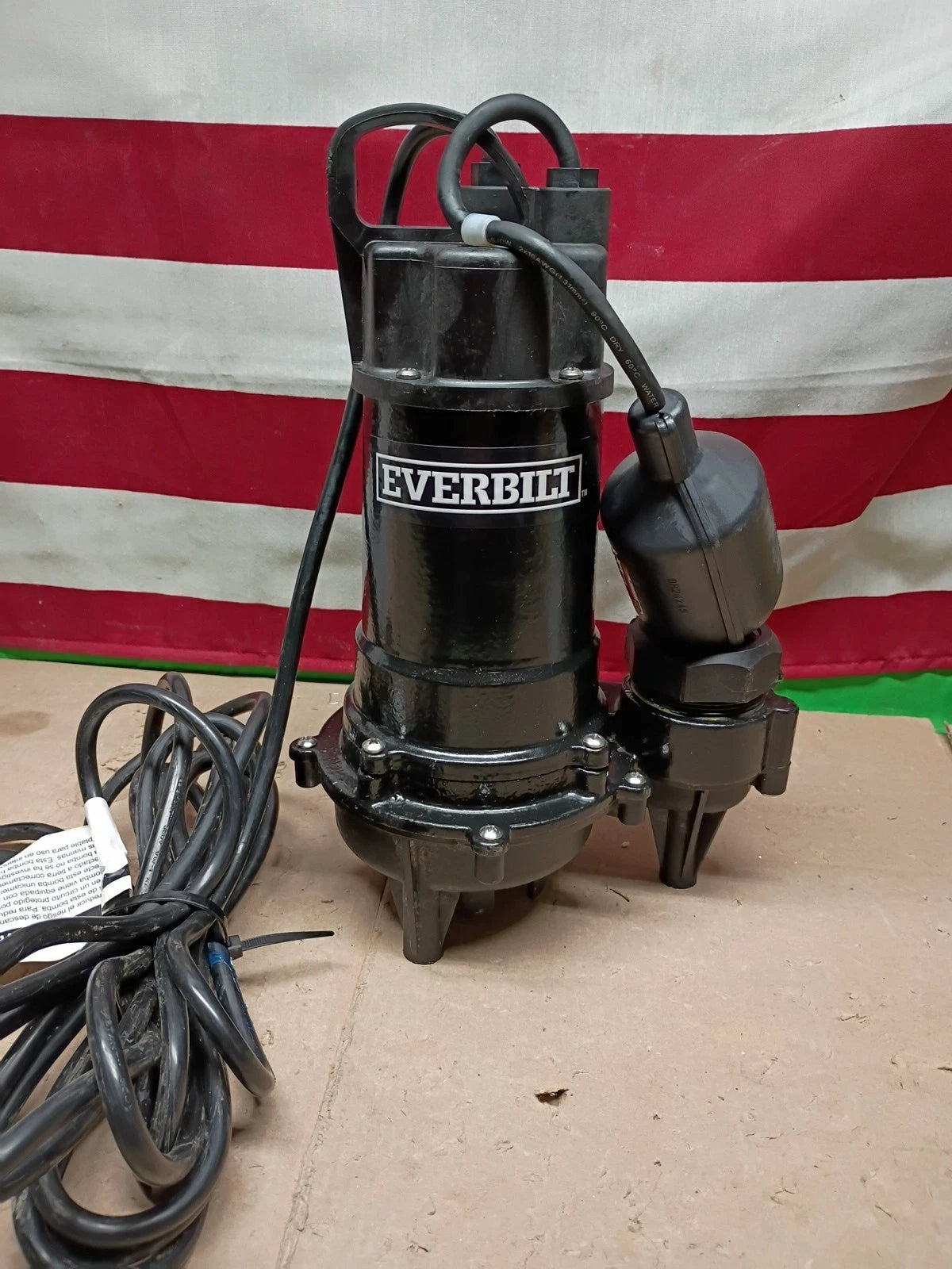 Everbilt HDEFR50W 1/2 HP Effluent Pump, USED READ DESCRIPTION