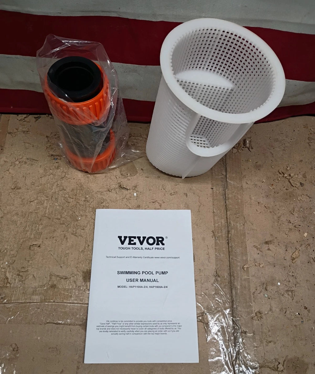 VEVOR Above Ground Swimming Pool Pump 2HP/0.44HP Dual Speed 118 GPM/57 GPM OB
