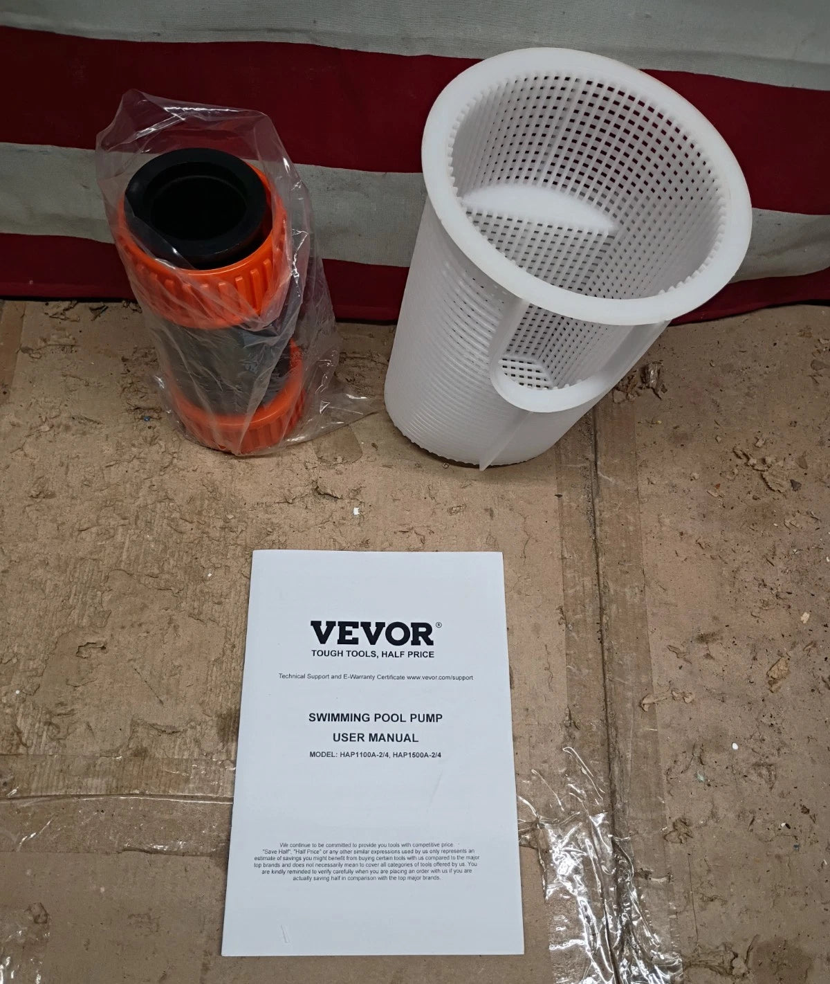VEVOR Above Ground Swimming Pool Pump 2HP/0.44HP Dual Speed 118 GPM/57 GPM OB