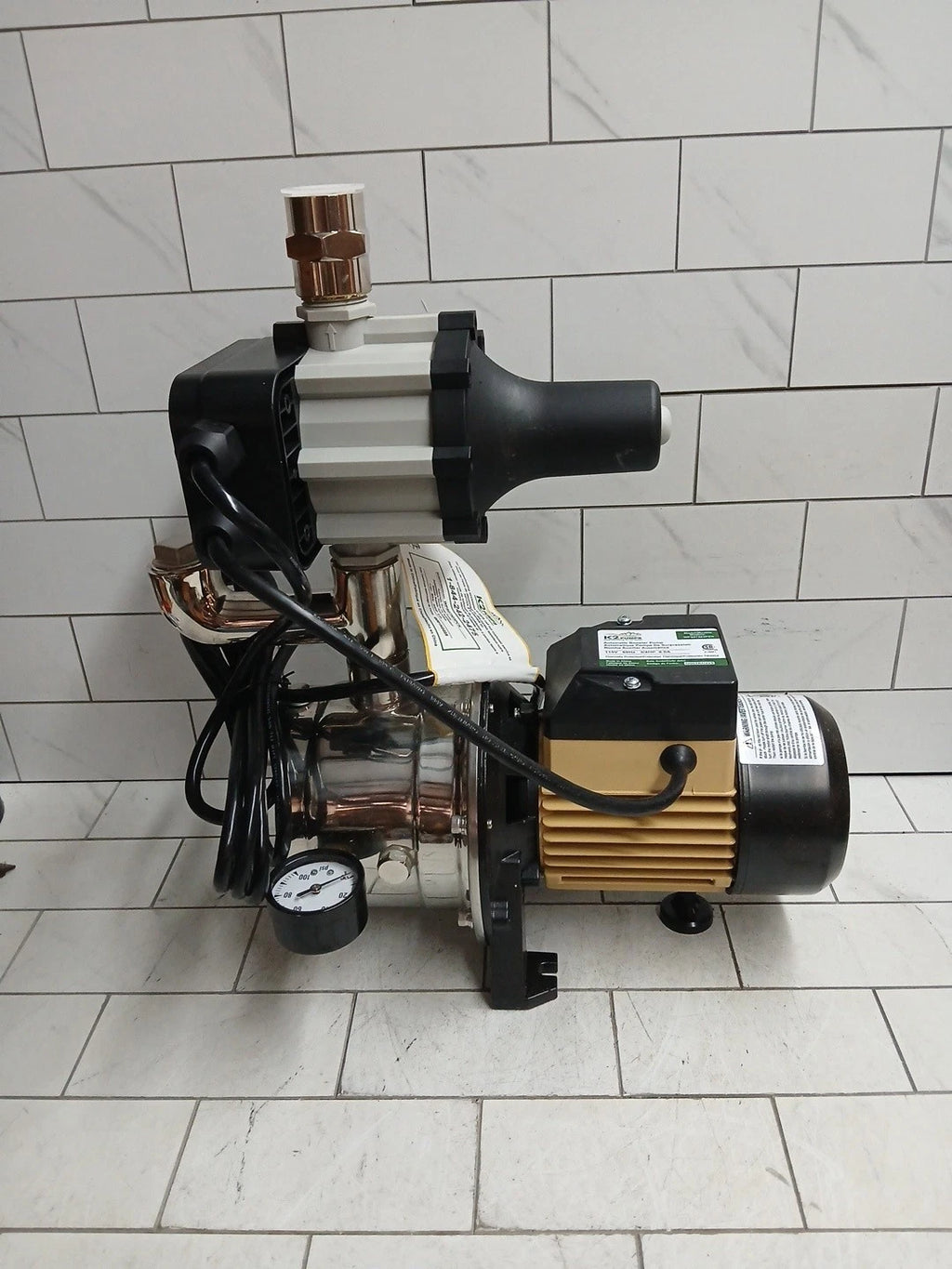 K2 Pumps Automatic Booster Pump 3/4 Hp Lead Free Stainless Steel 115V Open Box