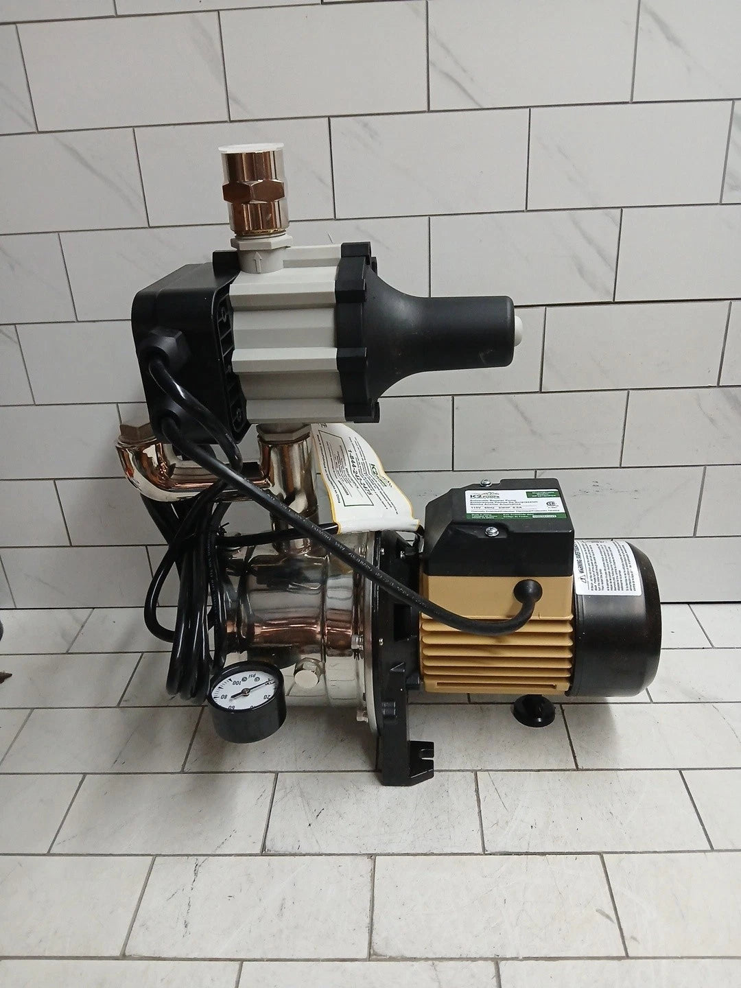 K2 Pumps Automatic Booster Pump 3/4 Hp Lead Free Stainless Steel 115V Open Box