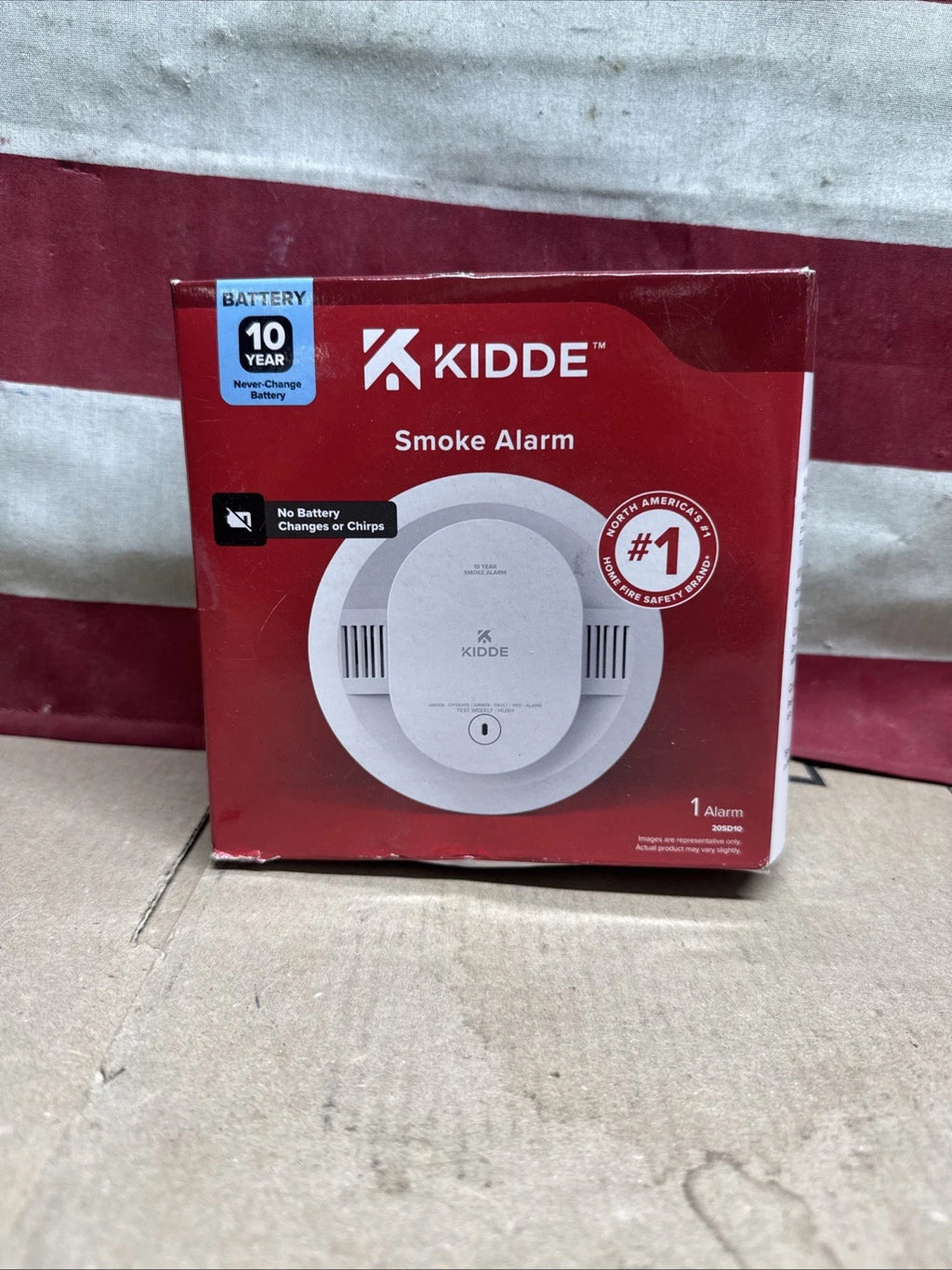 New Kidde 20SD10 10-Year Battery PoweredDetect Smoke Alarmw/Photoelectric Sensor
