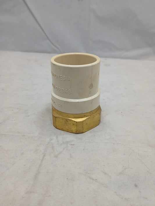 1-1/2"in Lead Free Brass Female x CPVC Adapter Transition Pipe Fitting NEW OB