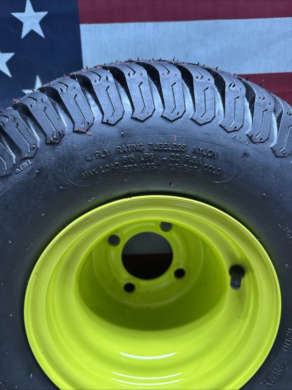 Rear Wheel And Tire For Ryobi Z54Li 80V Zero Turn Lawn Mower