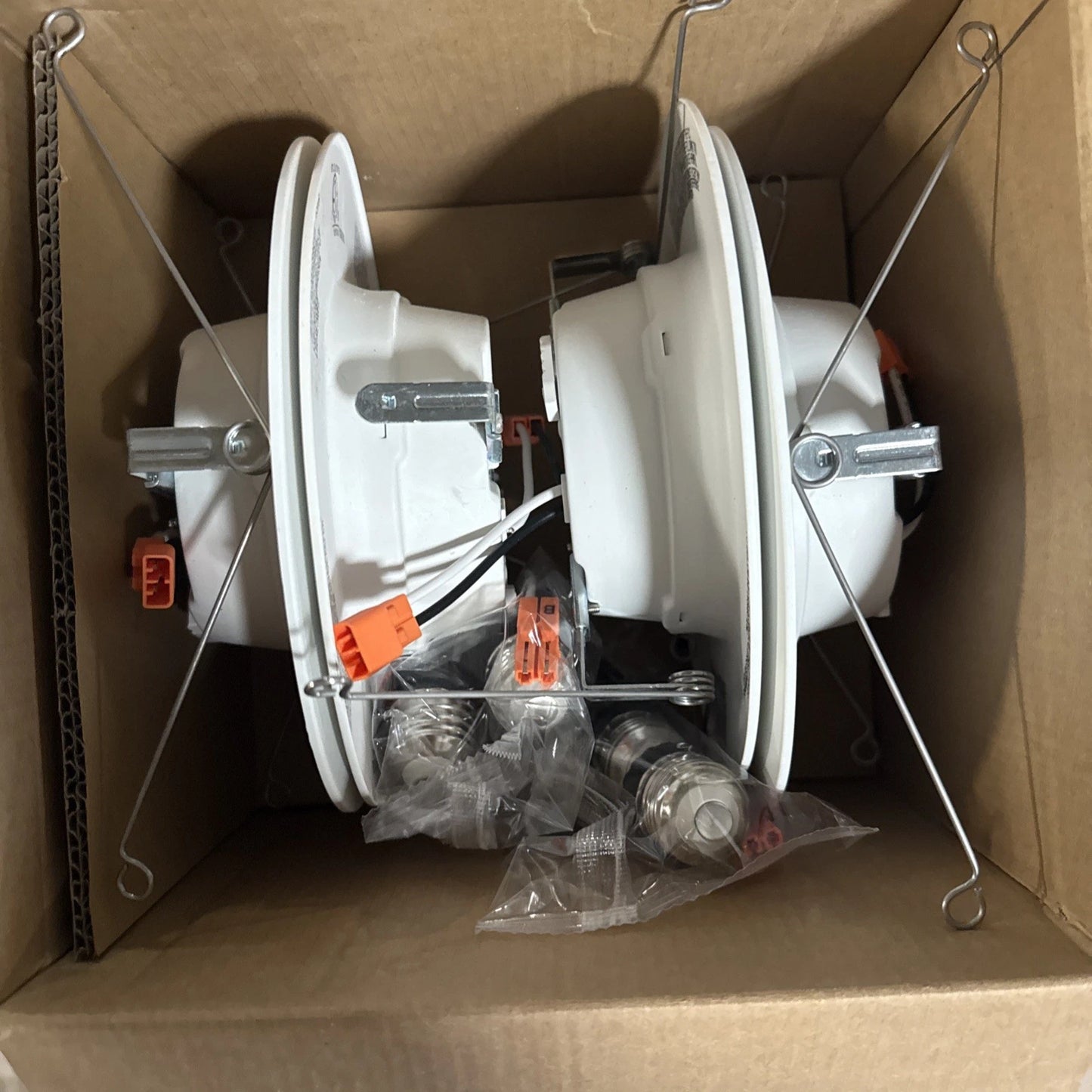 Commercial Electric 5/6" LED Recessed Retrofit Light Trim Selectable CCT 4-Pack.