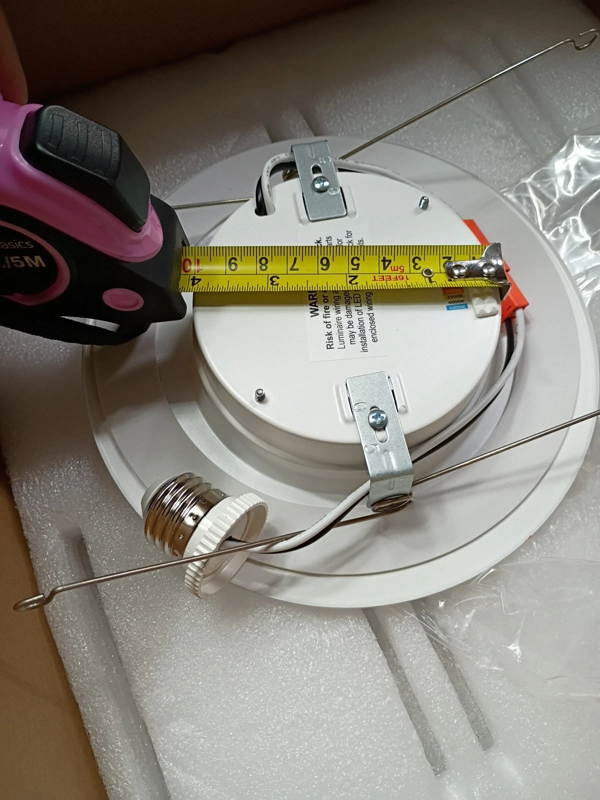 12 Pk round white LED Down Light ETI A01069301A down light OPEN BOX