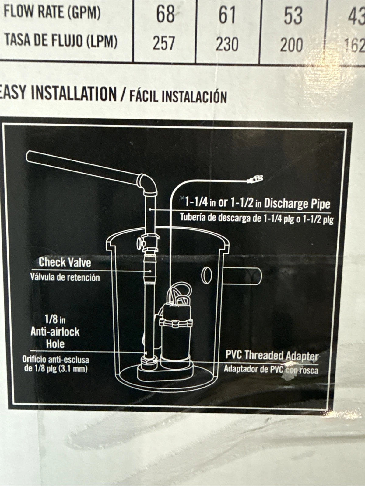 Everbilt 1/2 HP Corrosion Resistant Aluminum Sump Pump w/ Teather Float Switch
