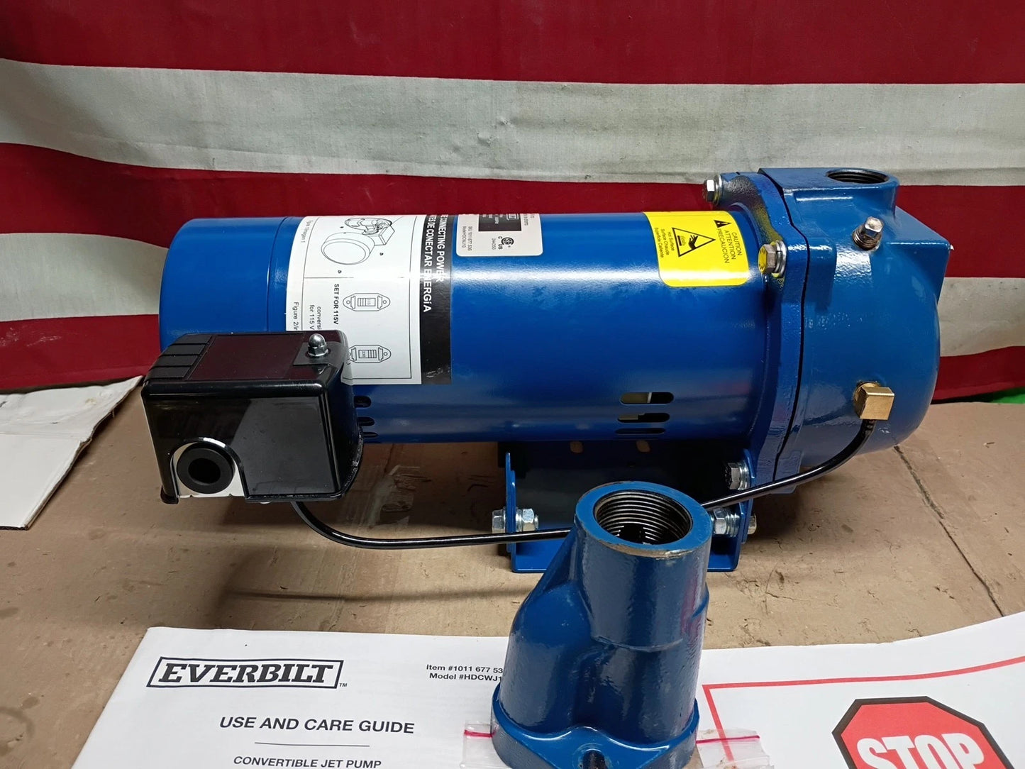 Everbilt HDXWJ10 1HP Professional Convertible Jet Pump OPEN BOX READ DESCRIPTION