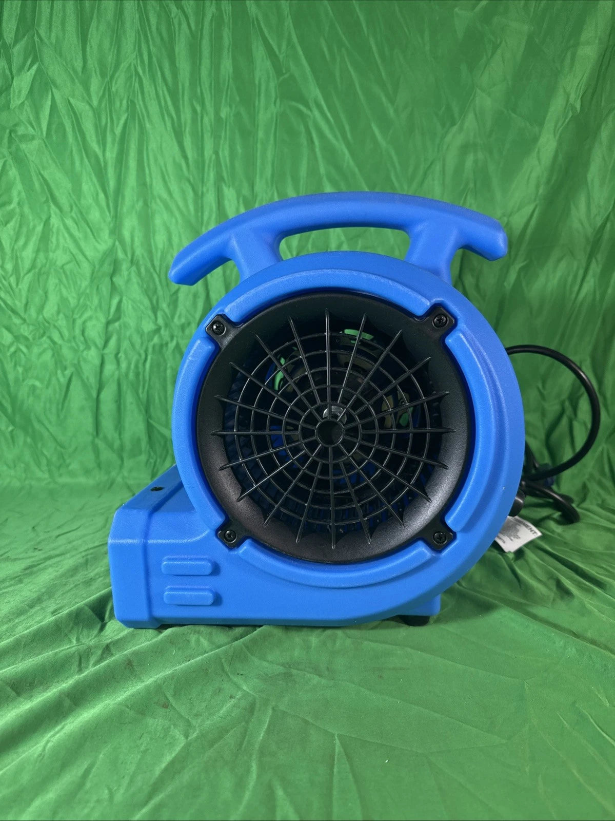 B-Air 1/8 HP Air Mover Carpet Dryer Floor Blower Fan for Home Use in Blue.