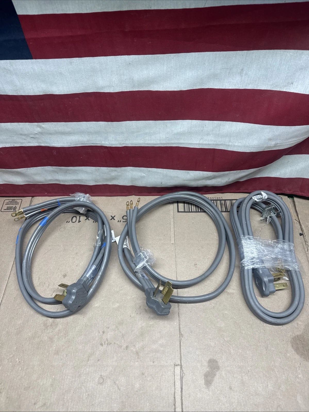 3 Pk HDX Range Power Cord Gray 3-Prong Gauge 6 50A 6 Feet 626 634 NEW IN OB