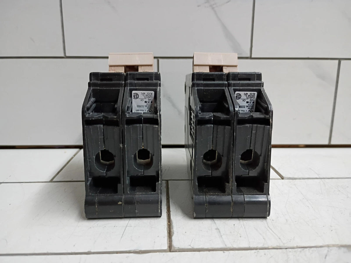(2 Pack) Eaton CHF240 40A 120/240V 2-Pole Circuit Breaker Open Box