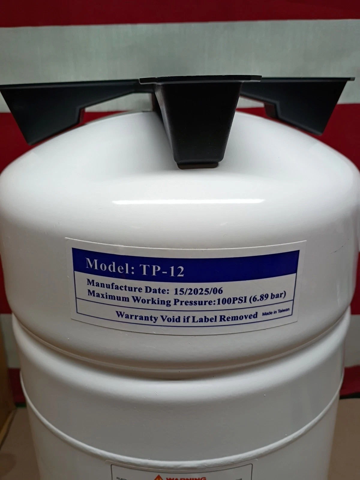Reverse Osmosis Water Storage Tank TP-12 1/4" NPT Connection 7205326