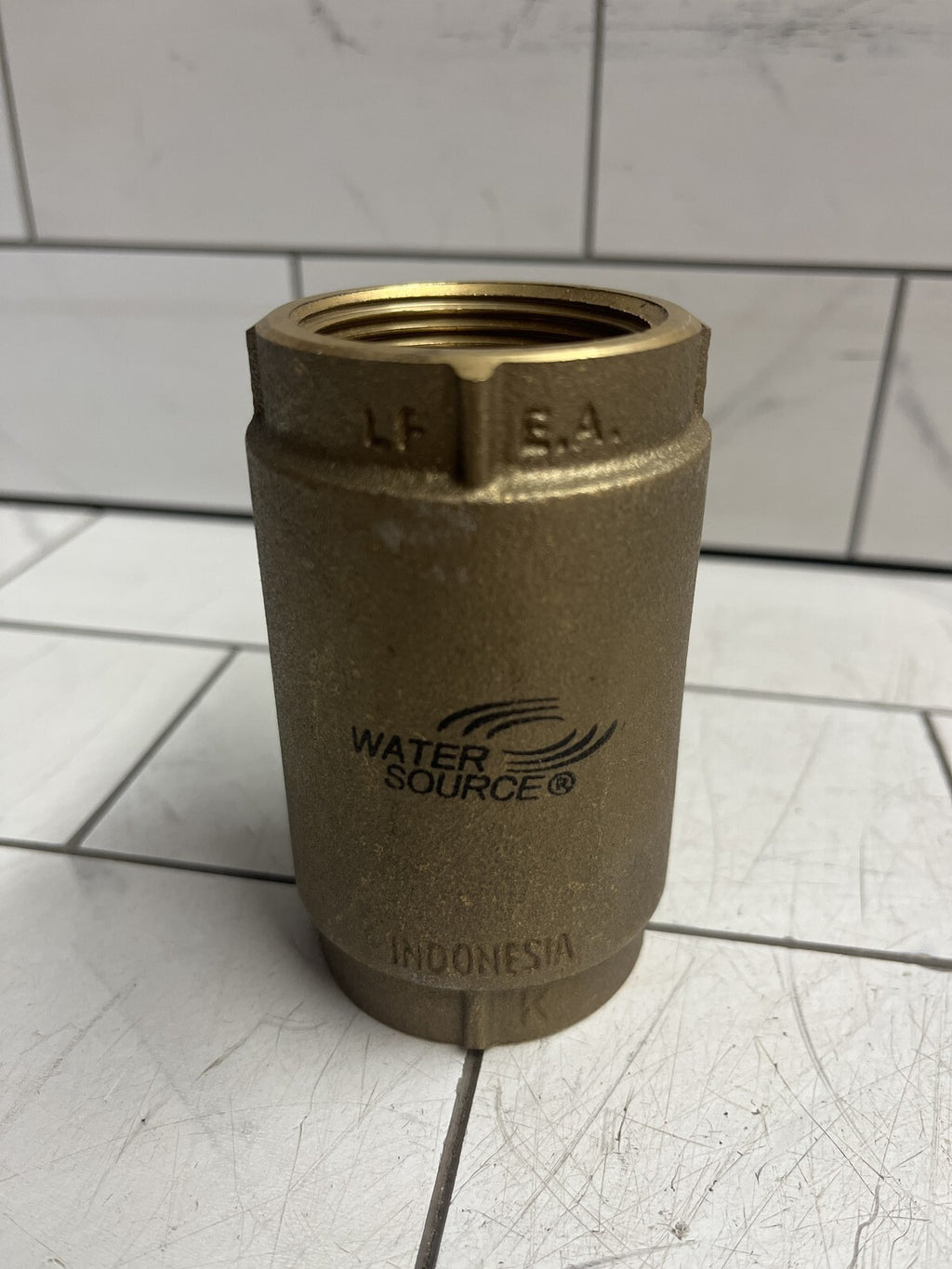 Water Source CCC125NL 1-1/4 in. Solid brass Two-Hole Control Center Check Valve