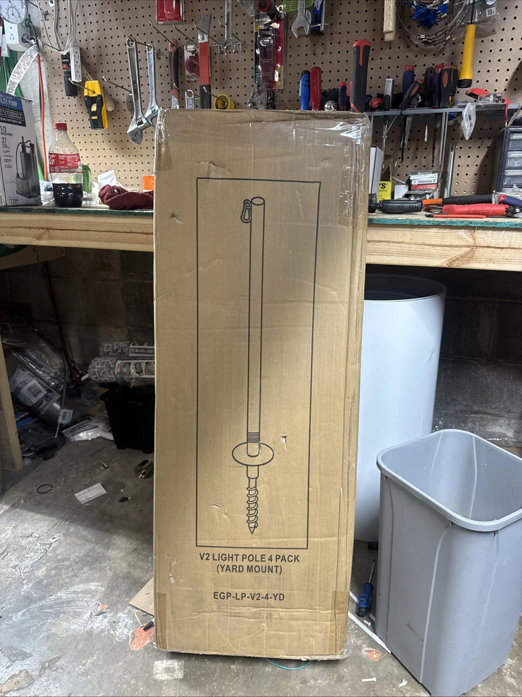 Premium 10ft String Light Poles - 4 Pack for Yard Mounting on Grass/Dirt