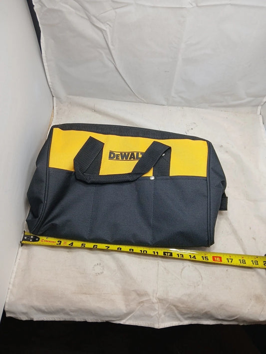 Dewalt Heavy Duty Ballistic Nylon Tool Bag 15” w Runners & 3 outside Pockets OB