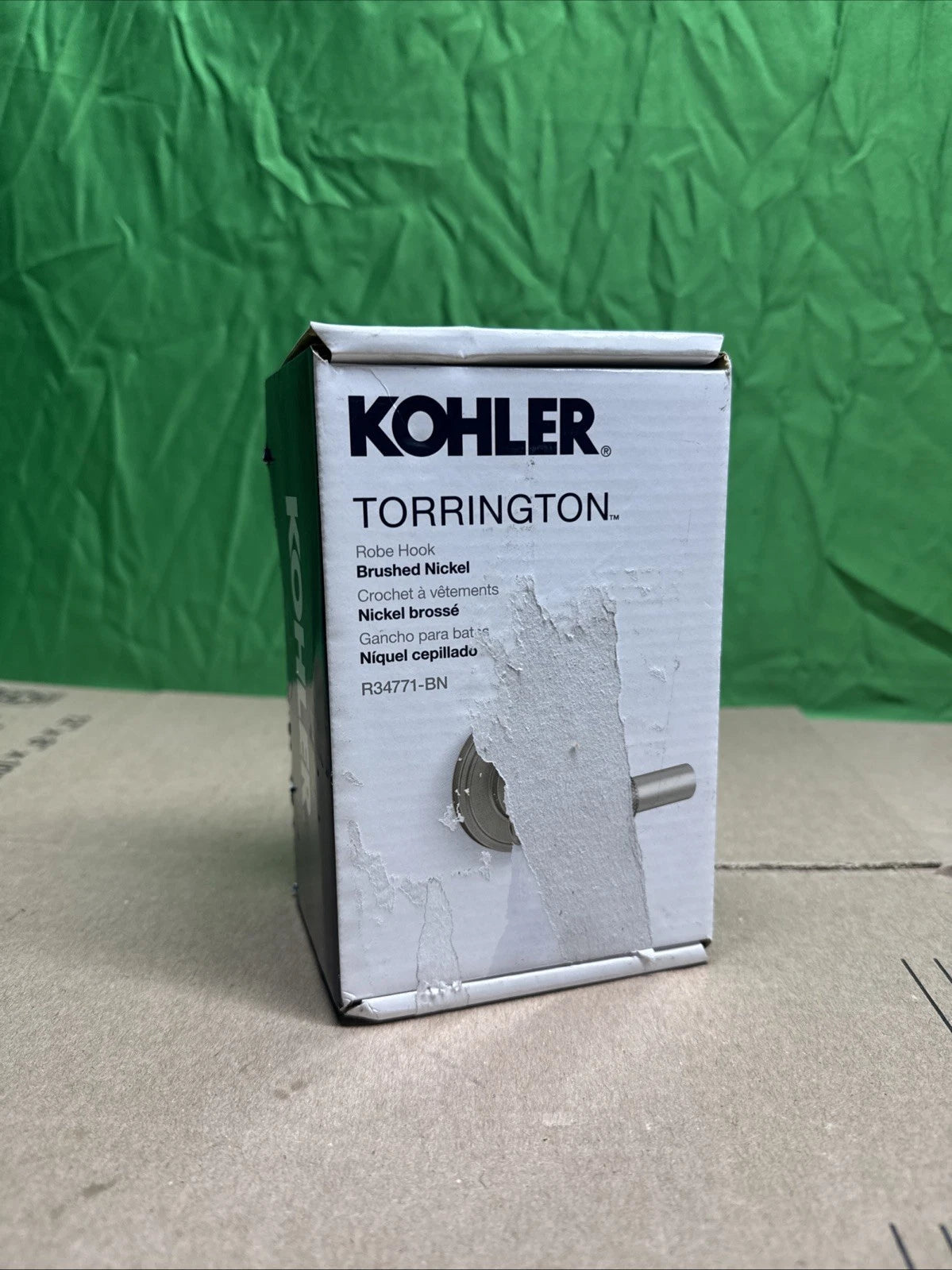 KOHLER Torrington Wall Mounted Knob Robe/Towel Hook in Vibrant Brushed Nickel