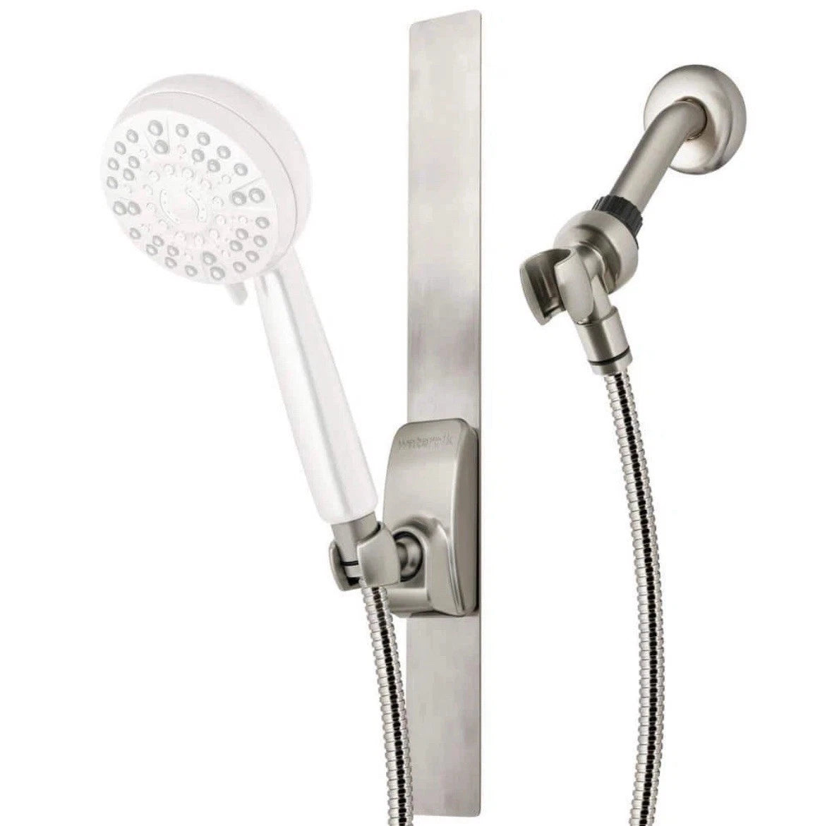Waterpik 18 in. Magnetic Shower Slide Strip Accessory Kit in Brushed Nickel