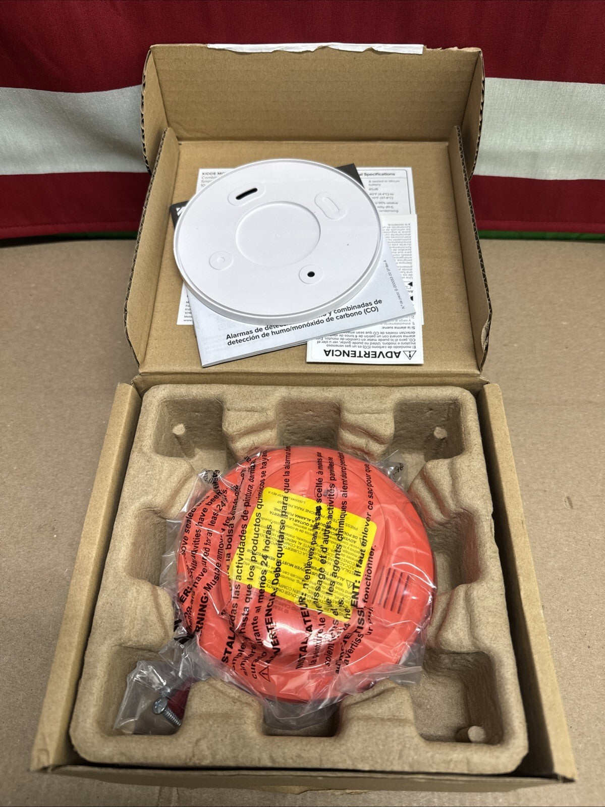 Kidde Smoke & CO Detector, 10-Year Battery, LED Warning Indicators. 30CUD10