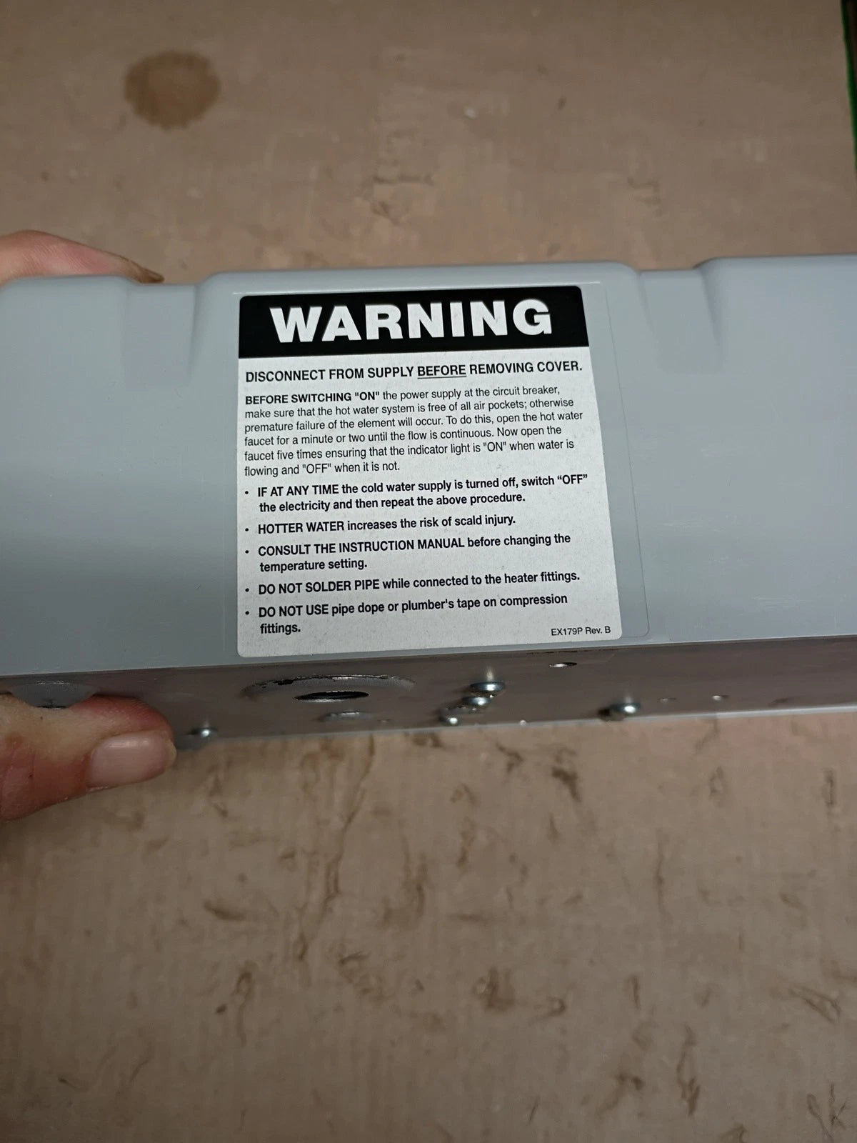 Rheem RTEH2412 2.4kW 120V Non-Thermostatic Tankless Water Heater Commercial NEW