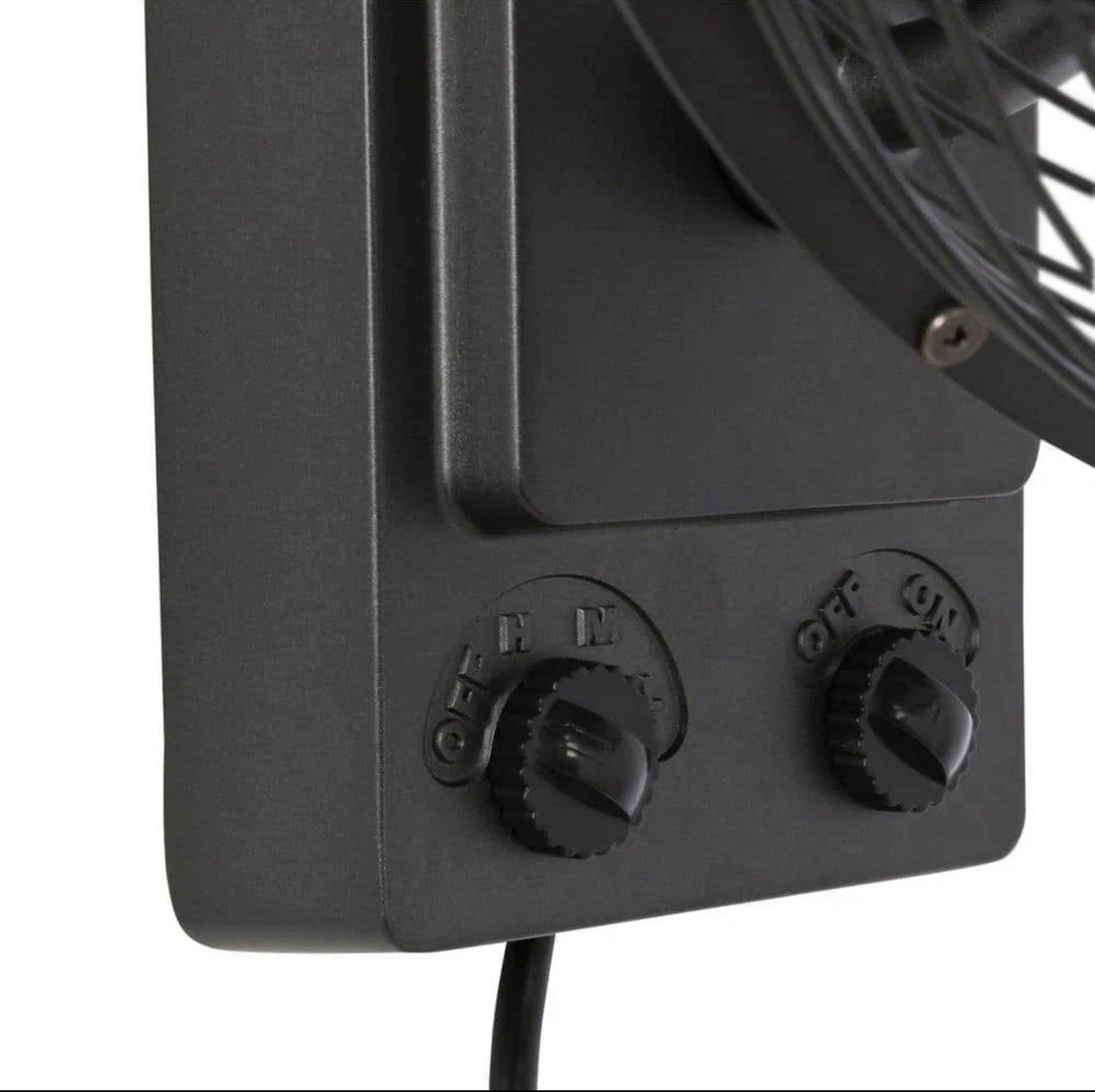 Bentley III 22 in. Indoor/Outdoor Natural Iron Oscillating Wall Fan Open Box
