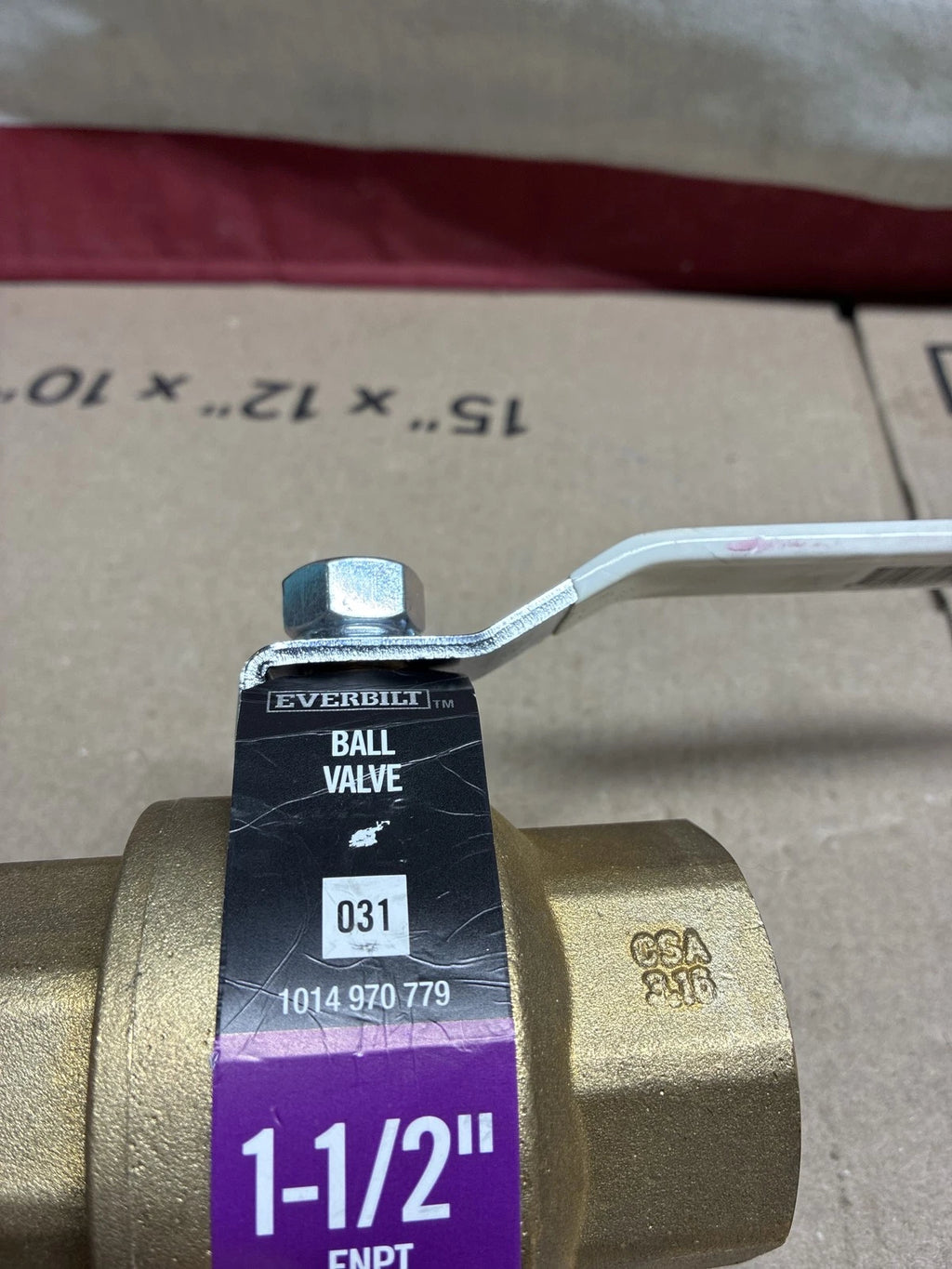 Everbilt 1-1/2 in. FNPT Lead Free Brass Full Port Threaded Ball Valve
