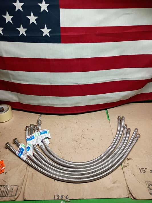 Lot Of 6 Plumbshop 3/8 in. Compression x 1/2 in. FIP x 30 in.