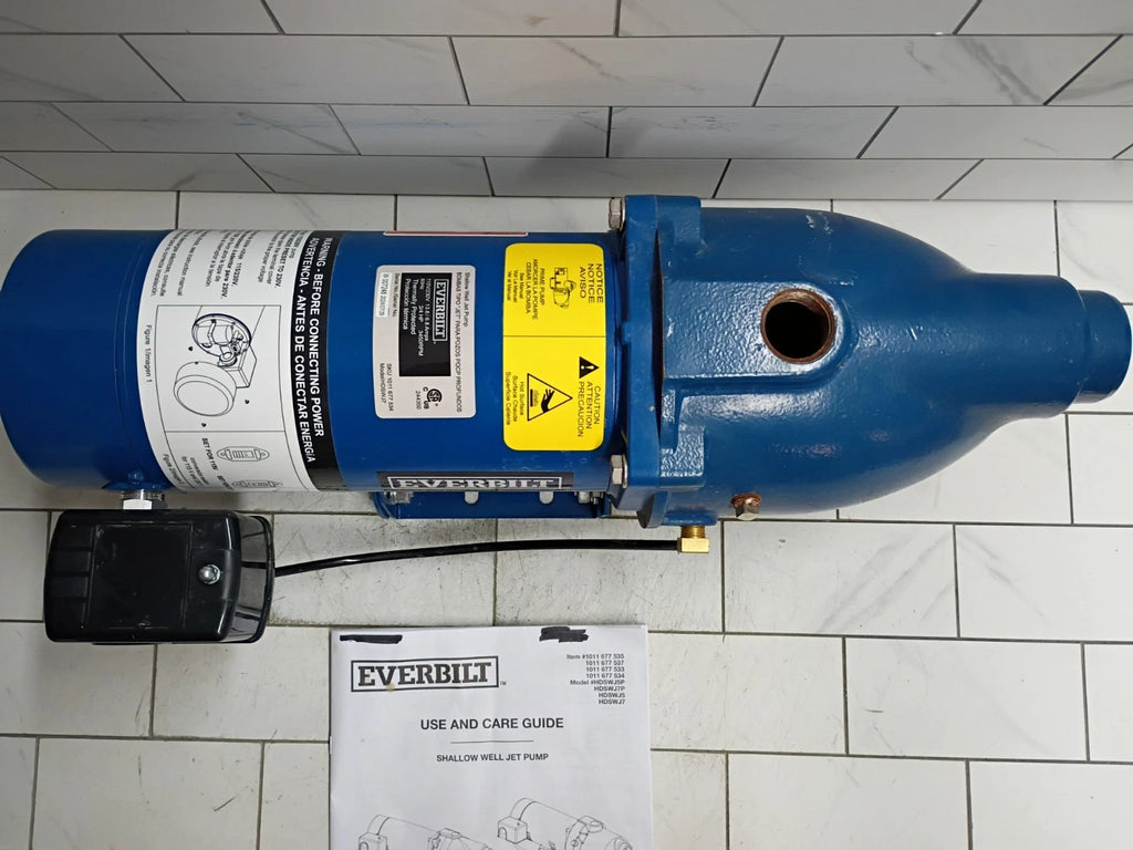Everbilt HDSWJ7 3/4 HP Cast Iron Shallow Well Jet Pump *For Parts*