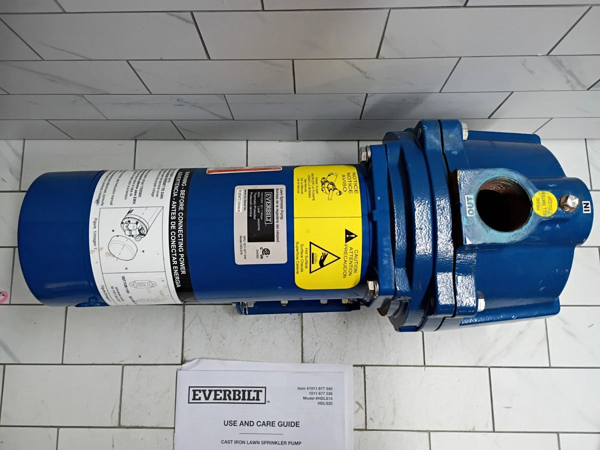 Everbilt HDLS15, 1-1/2 HP Cast Iron Lawn Irrigation Pump Parts Only