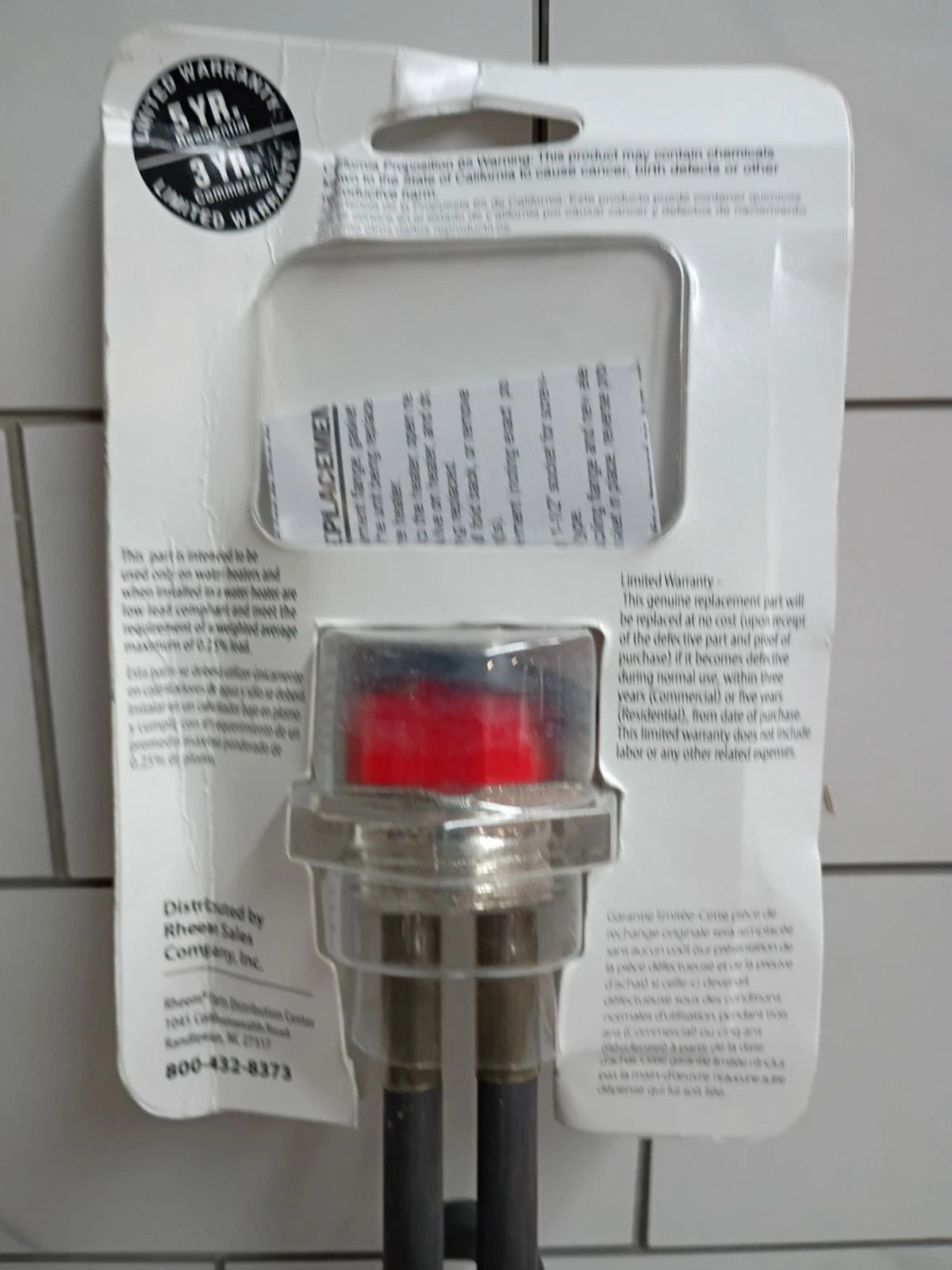 Proteck SP1086MM OEM Heating Element - 240-Volt - 4500W - Electric Water Heater