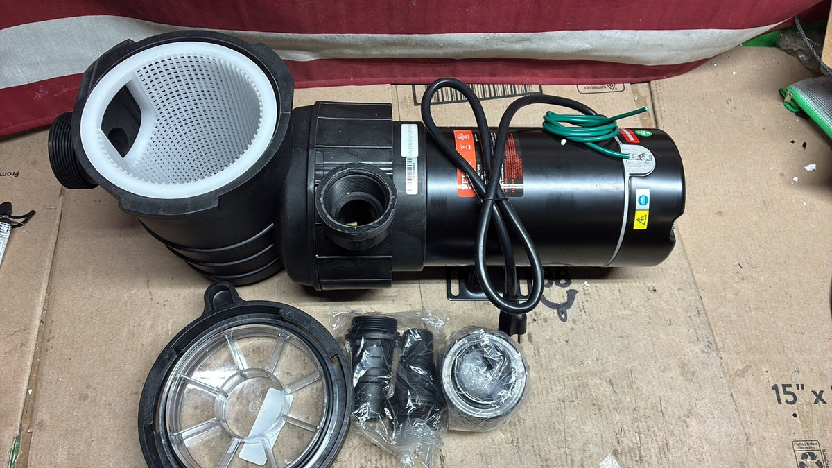VEVOR HAP1500 SWIMMING POOL PUMP 2.0HP 115V 1500W SINGLE SPEED 5400 GPH