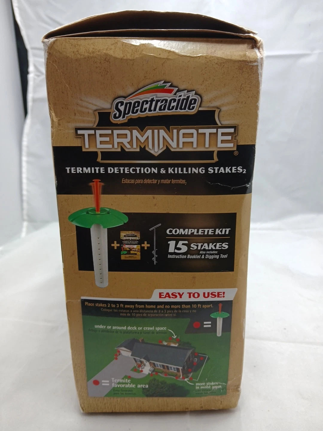 15ct Spectracide Terminate Termite Detection & Killing Stakes,Pop-Up Indicator
