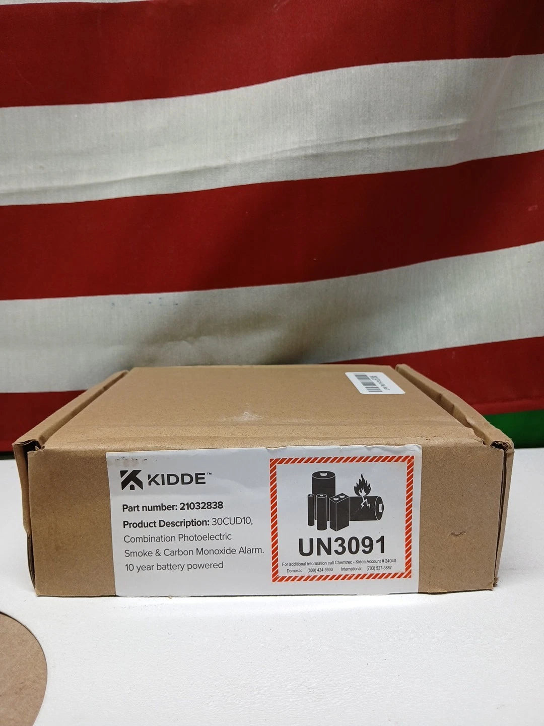 Kidde Smoke & CO Detector, 10-Year Battery, LED Warning Indicators 30CUD10 NOB.