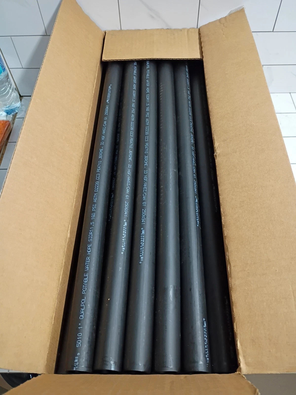1" x 2' 160 psi Polyethylene Pipe SIDR11.5, Qty 28. SKU#294122 New OB