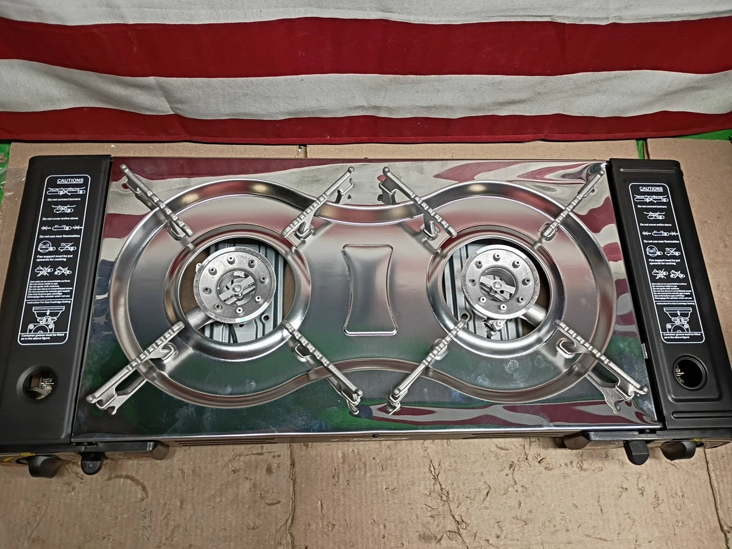 Sedco SD-GS200 Dual Gas Portable Camping Stove Double Burner.