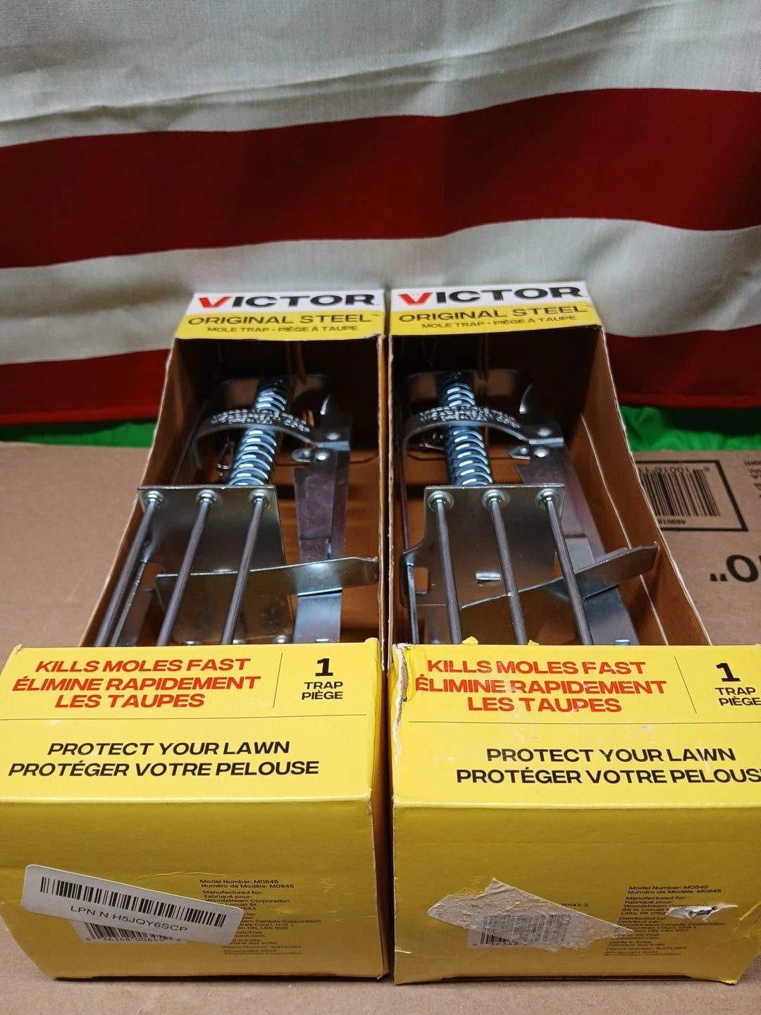 2pck VICTOR Original Mole Trap Spring Spike Plunger Style Model 0645 NEW IN BOX