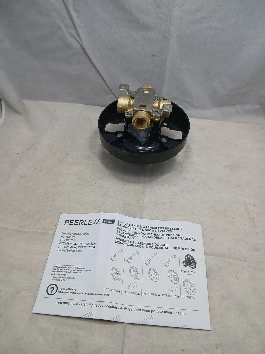 Peerless Pressure Balance Valve and Cartridge PTR188700-IP