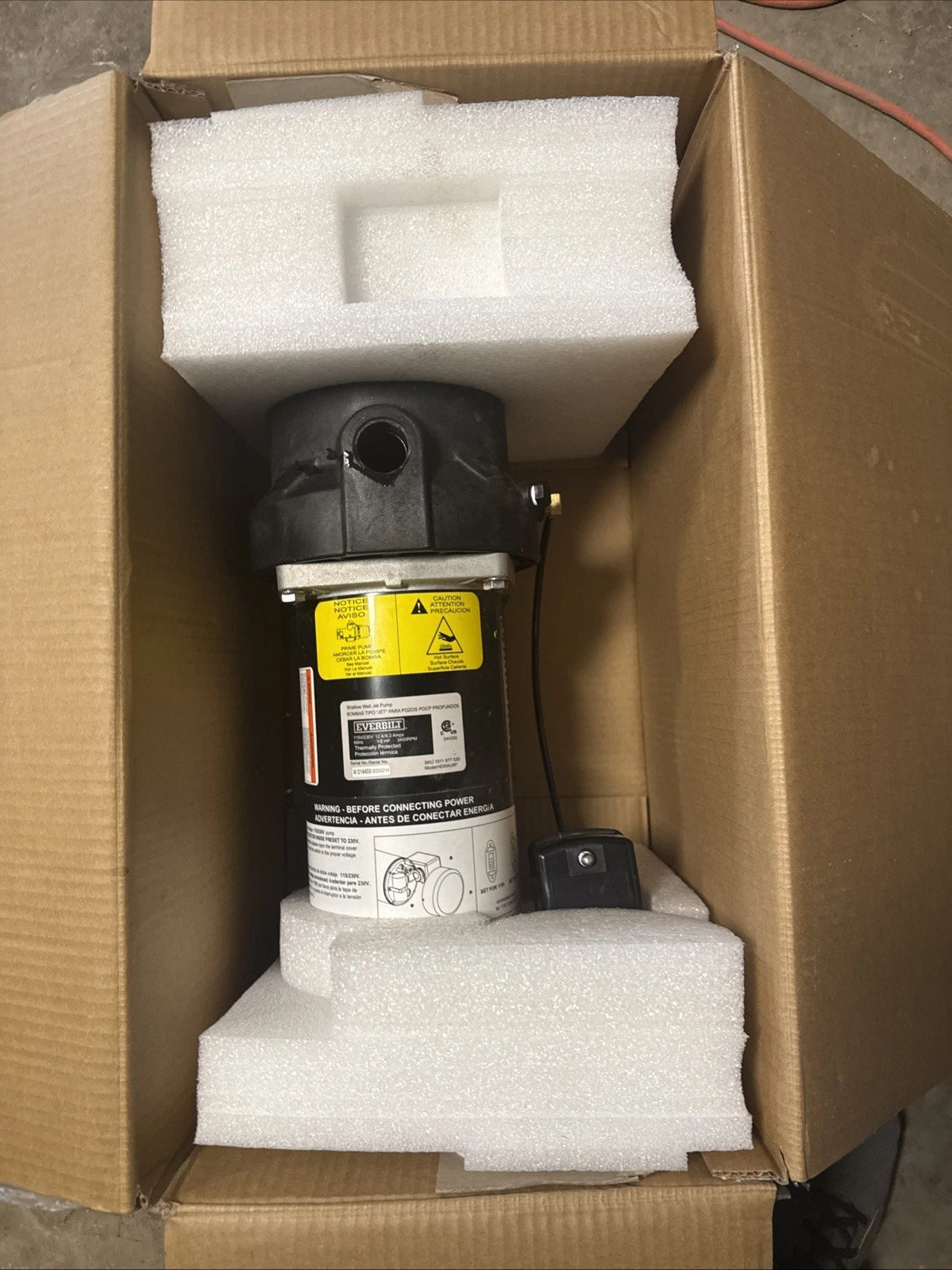 Everbilt 1/2 HP Shallow Well Jet Pump 1011677535. -Read Description-