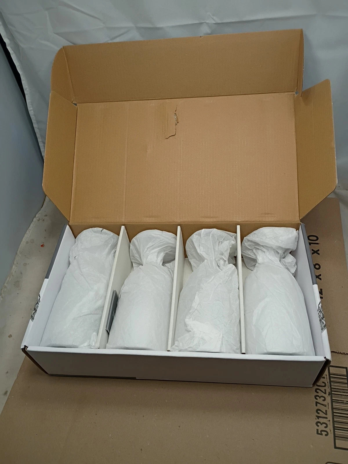 Set Of 4 Shannon Crystal Dublin 16oz Water Goblets Stemmed Beverage Glasses