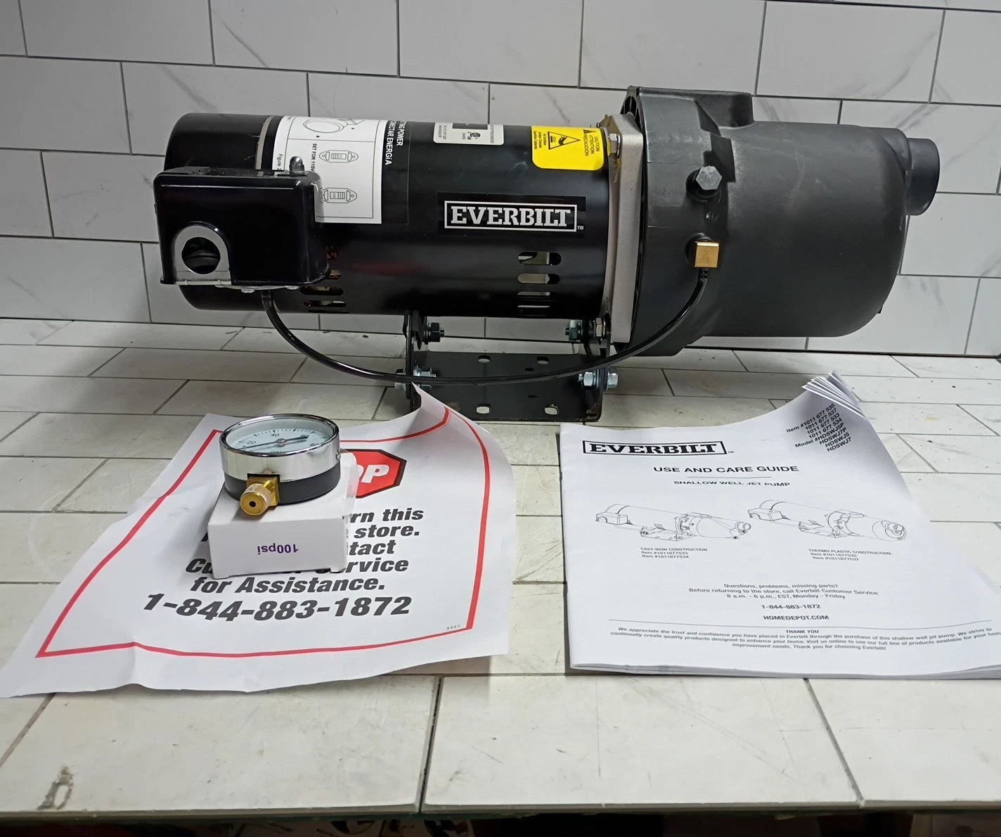 Everbilt Shallow Well Jet Pump Plastic 3/4HP HDSWJ7P ***PARTS ONLY***