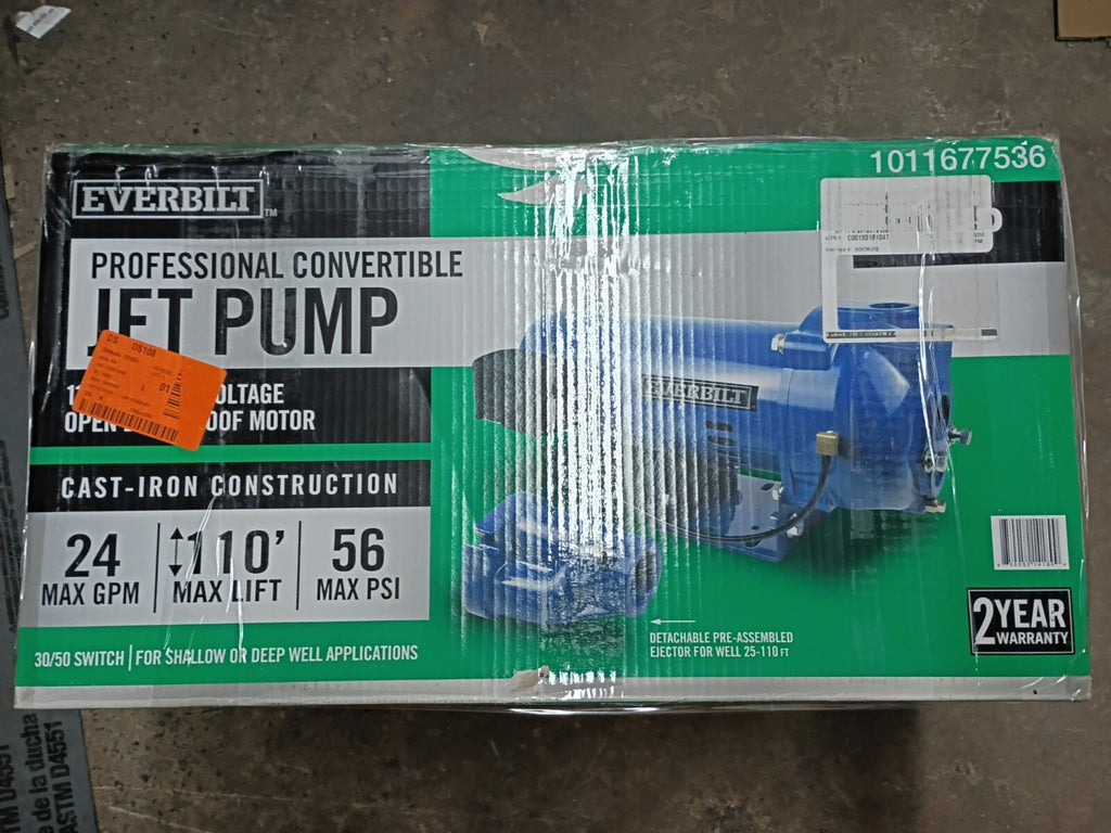 Everbilt HDCWJ10, 1 HP Professional Convertible Jet Pump PARTS ONLY