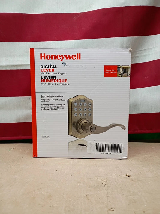 Honeywell Safes & Door Locks - Keyless 6.5 x 8.8 x 9 inches, Antique Brass