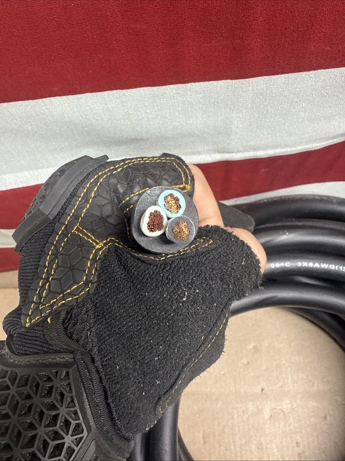 50 FEET WindyNation 6/3 SOOW SO 6 Gauge 3 Conductor Power Cord 600V Cable Wire